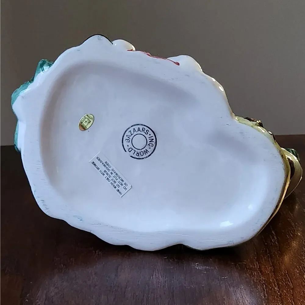 Vintage World Bazaars Santa Ceramic Pitcher / Teapot – Early 2000s